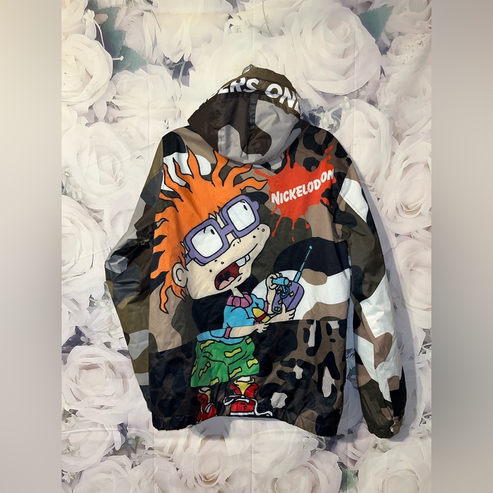 MEMBERS ONLY X NICKELODEON Rugrats Tommy Chucky Camo Jacket Men's Size M - Picture 5 of 8